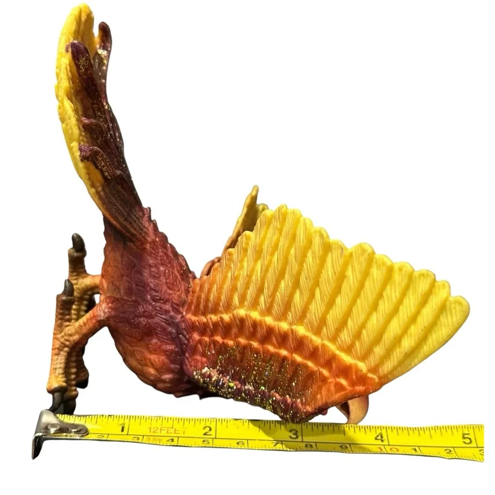 Schleich World of Knights 2004  Phoenix Fantasy‎ Fire Dragon Gold Glitter Figure